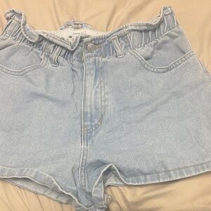Forever 21 High Waist Light Blue Denim Shorts